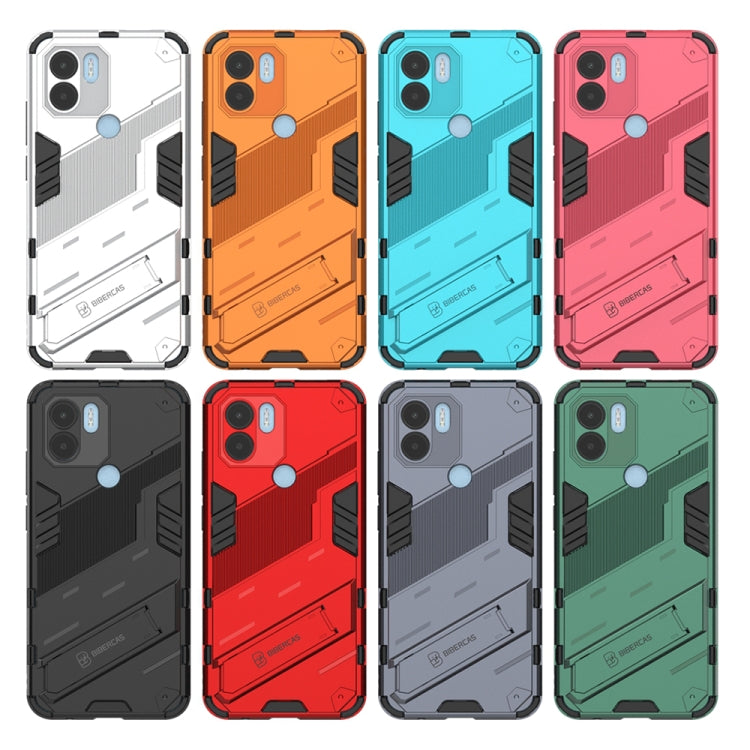 Punk Armor 2 in 1 PC + custodia per telefono in TPU con supporto invisibile, For Xiaomi Redmi A1+, For Xiaomi 12T/12T Pro/Redmi K50 Ultra