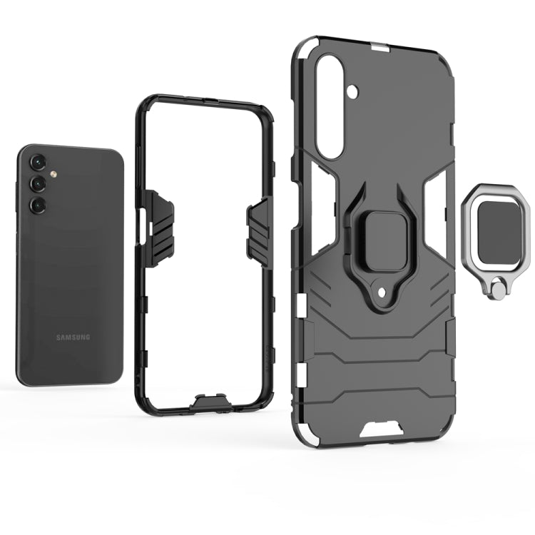Supporto per anello magnetico PC + custodia per telefono in TPU, For Samsung Galaxy A14 5G