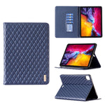 Elegante custodia per tablet in pelle a vibrazione orizzontale con trama rombica, For iPad Pro 11 2022 / 2021 / 2020, For iPad mini 6 / mini 2024, For iPad mini 5 / 4 / 3 / 2 / 1, For iPad Pro 10.5 2019 / 10.2
