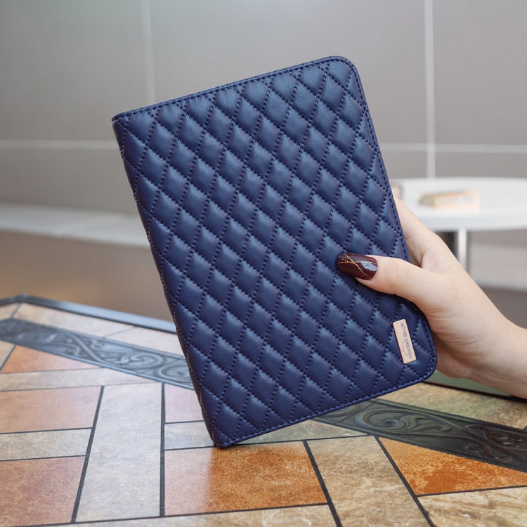 Elegante custodia per tablet in pelle a vibrazione orizzontale con trama rombica, For iPad Pro 11 2022 / 2021 / 2020, For iPad mini 6 / mini 2024, For iPad mini 5 / 4 / 3 / 2 / 1, For iPad Pro 10.5 2019 / 10.2