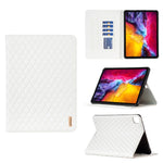 Elegante custodia per tablet in pelle a vibrazione orizzontale con trama rombica, For iPad Pro 11 2022 / 2021 / 2020, For iPad mini 6 / mini 2024, For iPad mini 5 / 4 / 3 / 2 / 1, For iPad Pro 10.5 2019 / 10.2
