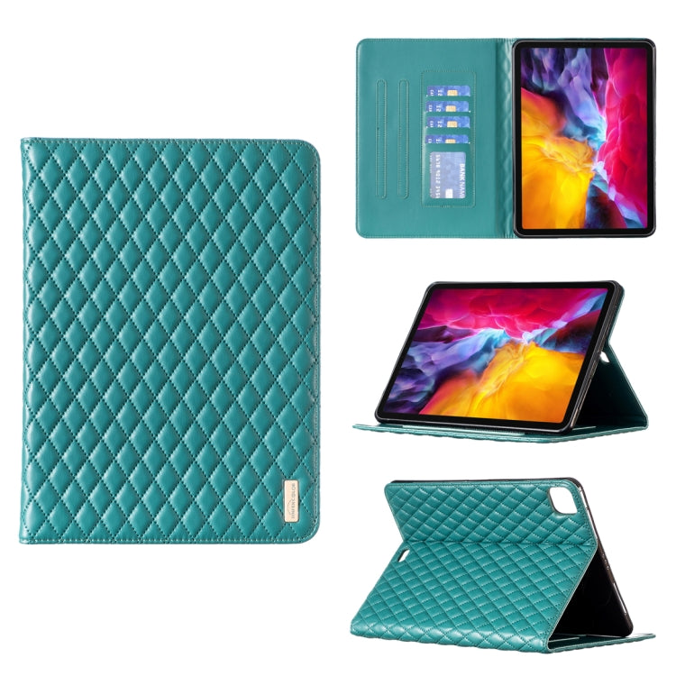 Elegante custodia per tablet in pelle a vibrazione orizzontale con trama rombica, For iPad Pro 11 2022 / 2021 / 2020, For iPad mini 6 / mini 2024, For iPad mini 5 / 4 / 3 / 2 / 1, For iPad Pro 10.5 2019 / 10.2