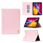 Elegante custodia per tablet in pelle a vibrazione orizzontale con trama rombica, For iPad Pro 11 2022 / 2021 / 2020, For iPad mini 6 / mini 2024, For iPad mini 5 / 4 / 3 / 2 / 1, For iPad Pro 10.5 2019 / 10.2