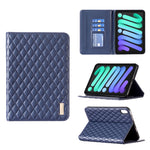 Elegante custodia per tablet in pelle a vibrazione orizzontale con trama rombica, For iPad Pro 11 2022 / 2021 / 2020, For iPad mini 6 / mini 2024, For iPad mini 5 / 4 / 3 / 2 / 1, For iPad Pro 10.5 2019 / 10.2