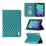 Elegante custodia per tablet in pelle a vibrazione orizzontale con trama rombica, For iPad Pro 11 2022 / 2021 / 2020, For iPad mini 6 / mini 2024, For iPad mini 5 / 4 / 3 / 2 / 1, For iPad Pro 10.5 2019 / 10.2