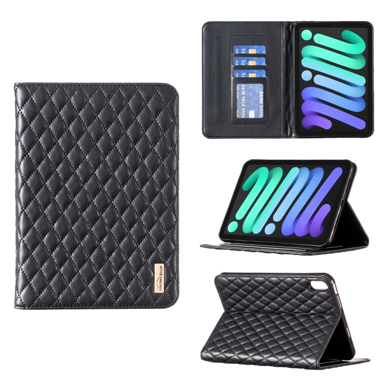 Elegante custodia per tablet in pelle a vibrazione orizzontale con trama rombica, For iPad Pro 11 2022 / 2021 / 2020, For iPad mini 6 / mini 2024, For iPad mini 5 / 4 / 3 / 2 / 1, For iPad Pro 10.5 2019 / 10.2