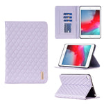 Elegante custodia per tablet in pelle a vibrazione orizzontale con trama rombica, For iPad Pro 11 2022 / 2021 / 2020, For iPad mini 6 / mini 2024, For iPad mini 5 / 4 / 3 / 2 / 1, For iPad Pro 10.5 2019 / 10.2