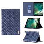 Elegante custodia per tablet in pelle a vibrazione orizzontale con trama rombica, For iPad Pro 11 2022 / 2021 / 2020, For iPad mini 6 / mini 2024, For iPad mini 5 / 4 / 3 / 2 / 1, For iPad Pro 10.5 2019 / 10.2