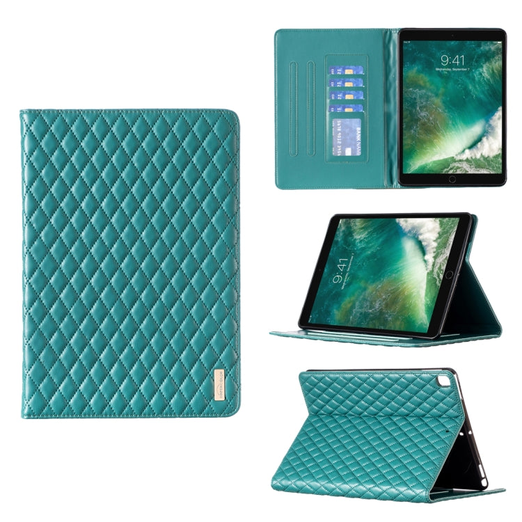 Elegante custodia per tablet in pelle a vibrazione orizzontale con trama rombica, For iPad Pro 11 2022 / 2021 / 2020, For iPad mini 6 / mini 2024, For iPad mini 5 / 4 / 3 / 2 / 1, For iPad Pro 10.5 2019 / 10.2