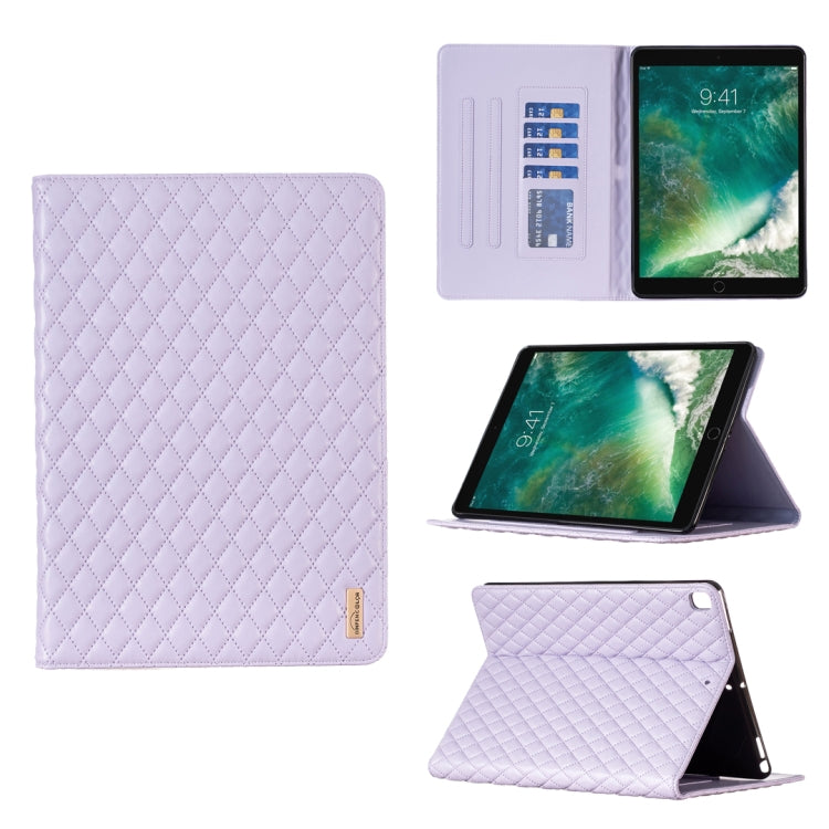 Elegante custodia per tablet in pelle a vibrazione orizzontale con trama rombica, For iPad Pro 11 2022 / 2021 / 2020, For iPad mini 6 / mini 2024, For iPad mini 5 / 4 / 3 / 2 / 1, For iPad Pro 10.5 2019 / 10.2