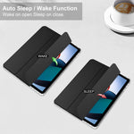 Custodia Smart Tablet in pelle con cover posteriore trasparente a 3 pieghe, For Xiaomi Redmi Pad 10.6