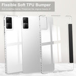 Custodia Smart Tablet in pelle con cover posteriore trasparente a 3 pieghe, For Xiaomi Redmi Pad 10.6
