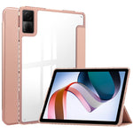 Custodia Smart Tablet in pelle con cover posteriore trasparente a 3 pieghe, For Xiaomi Redmi Pad 10.6