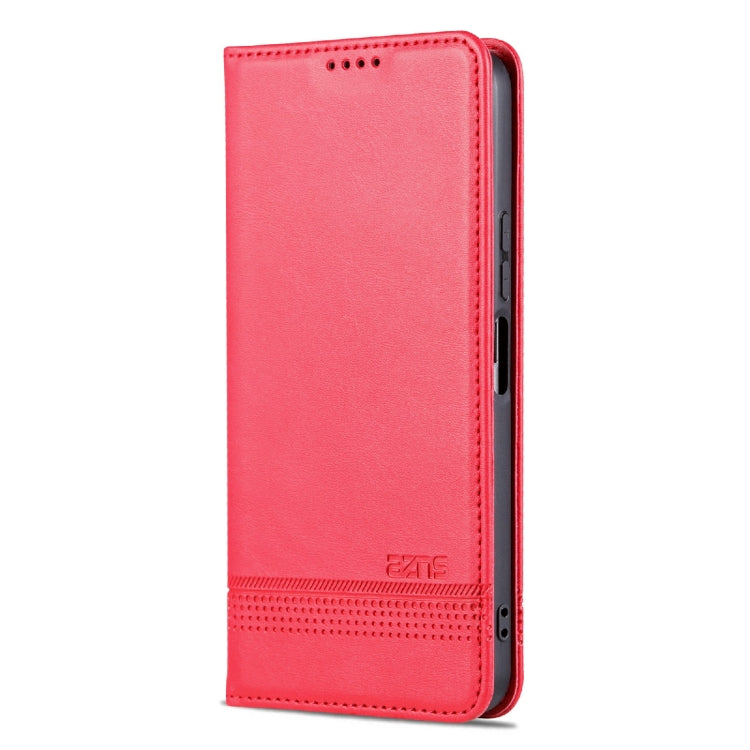 Custodia per telefono in pelle con texture di vitello magnetica AZNS, For vivo Y02s 4G/Y16 4G, For Honor X40