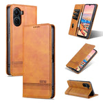 Custodia per telefono in pelle con texture di vitello magnetica AZNS, For vivo Y02s 4G/Y16 4G, For Honor X40