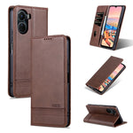 Custodia per telefono in pelle con texture di vitello magnetica AZNS, For vivo Y02s 4G/Y16 4G, For Honor X40