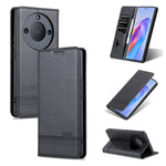 Custodia per telefono in pelle con texture di vitello magnetica AZNS, For vivo Y02s 4G/Y16 4G, For Honor X40