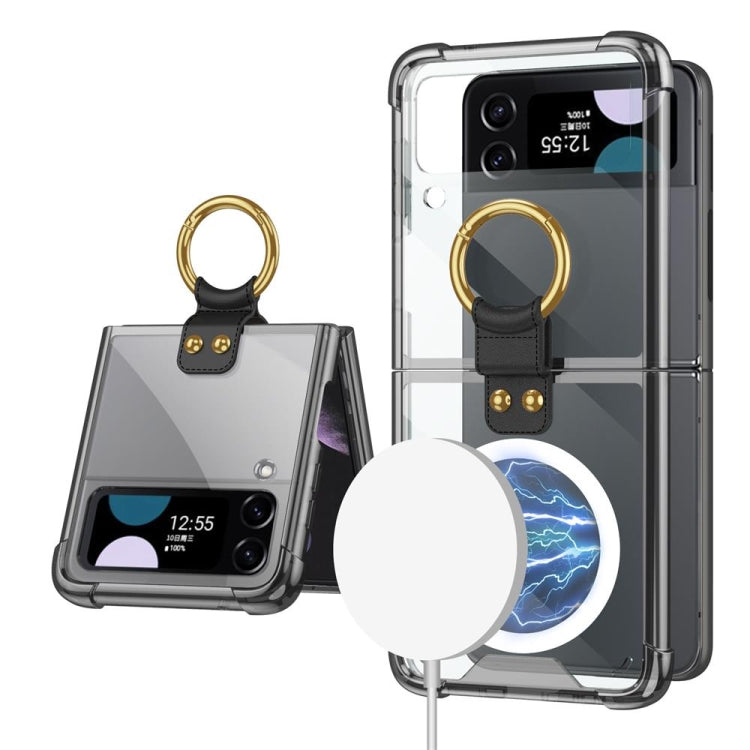Custodia per telefono antiurto GKK MagSafe Airbag con supporto ad anello, For Samsung Galaxy Z Flip3 5G
