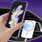 Custodia per telefono antiurto GKK MagSafe Airbag con supporto ad anello, For Samsung Galaxy Z Flip3 5G