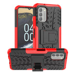 Gomma Texture TPU + Custodia per telefono PC con supporto, For Nokia G400 5G