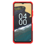 Gomma Texture TPU + Custodia per telefono PC con supporto, For Nokia G400 5G