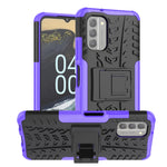 Gomma Texture TPU + Custodia per telefono PC con supporto, For Nokia G400 5G