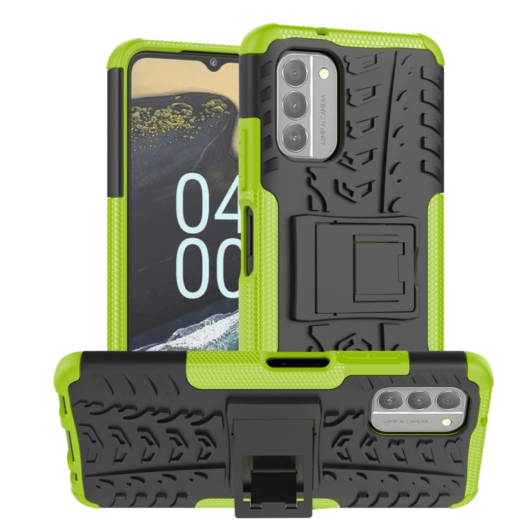 Gomma Texture TPU + Custodia per telefono PC con supporto, For Nokia G400 5G