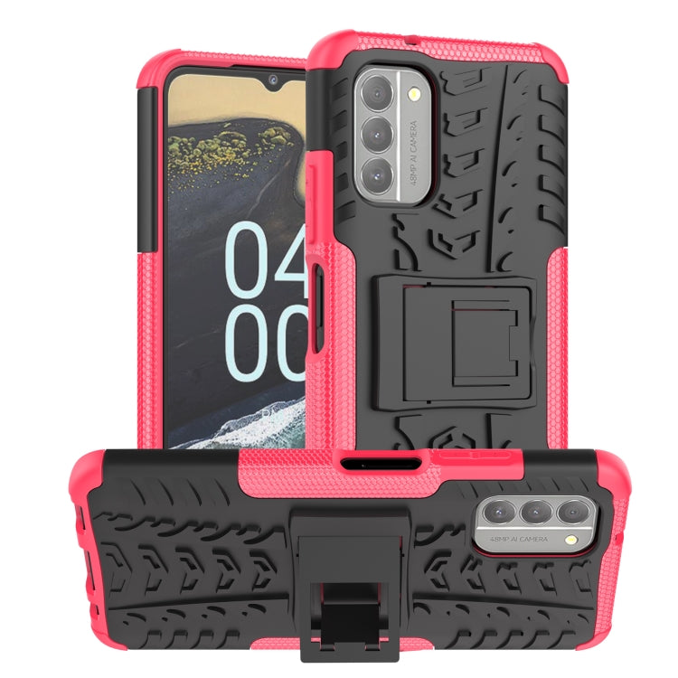 Gomma Texture TPU + Custodia per telefono PC con supporto, For Nokia G400 5G