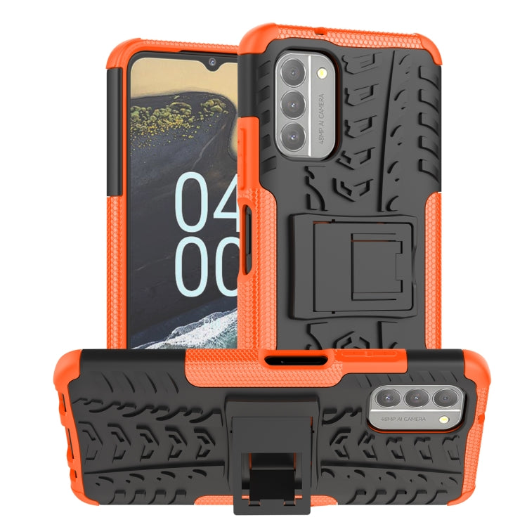 Gomma Texture TPU + Custodia per telefono PC con supporto, For Nokia G400 5G