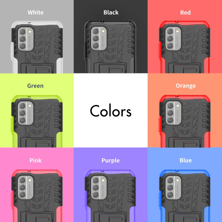 Gomma Texture TPU + Custodia per telefono PC con supporto, For Nokia G400 5G