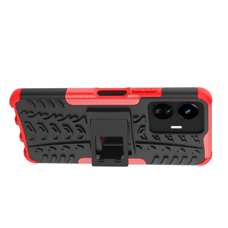 Gomma Texture TPU + Custodia per telefono PC con supporto, For vivo Y77, For Samsung Galaxy A04 / M13 5G, For Motorola Edge 2022
