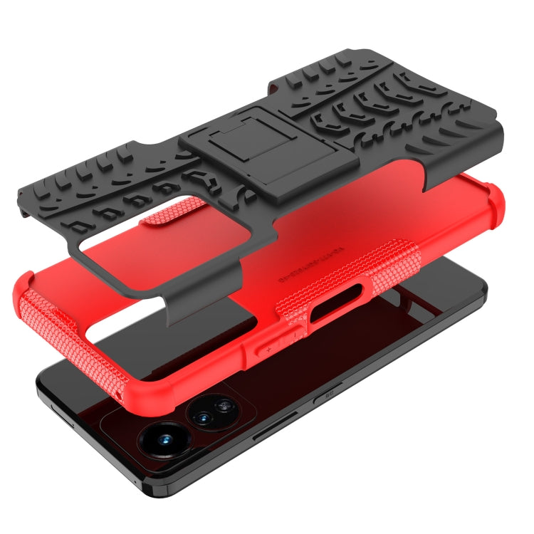 Gomma Texture TPU + Custodia per telefono PC con supporto, For vivo Y77, For Samsung Galaxy A04 / M13 5G, For Motorola Edge 2022