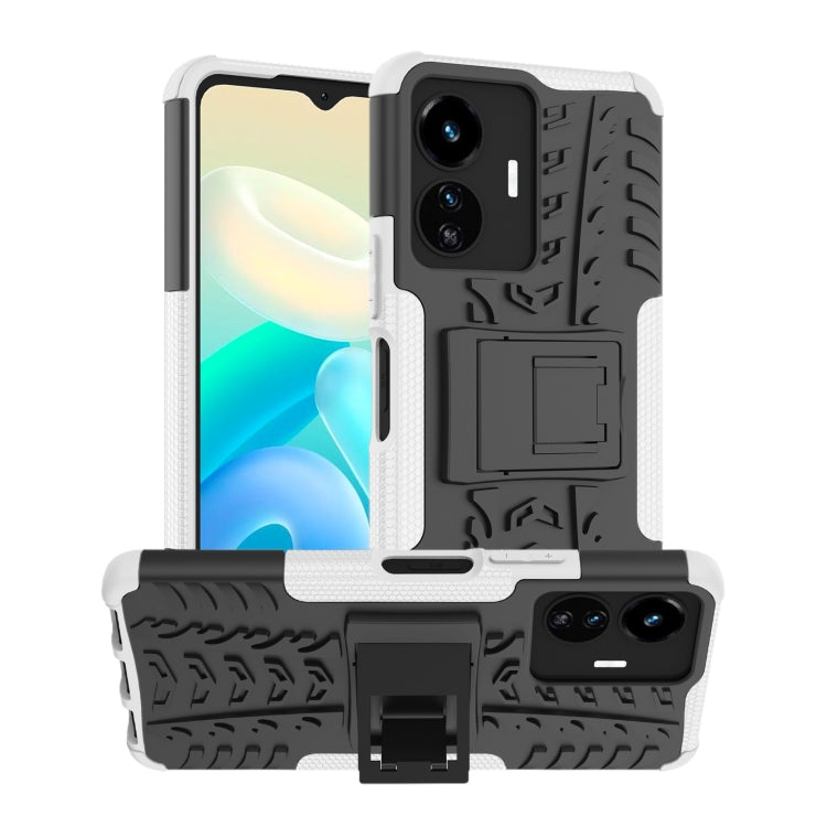 Gomma Texture TPU + Custodia per telefono PC con supporto, For vivo Y77, For Samsung Galaxy A04 / M13 5G, For Motorola Edge 2022