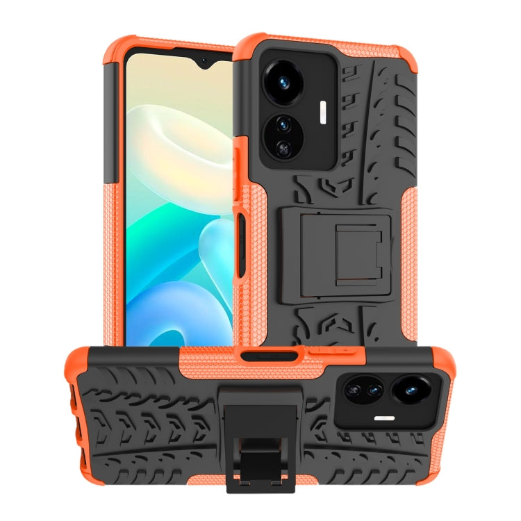 Gomma Texture TPU + Custodia per telefono PC con supporto, For vivo Y77, For Samsung Galaxy A04 / M13 5G, For Motorola Edge 2022