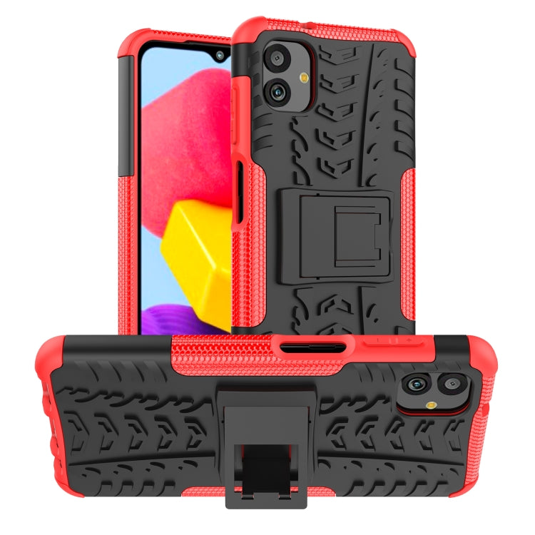 Gomma Texture TPU + Custodia per telefono PC con supporto, For vivo Y77, For Samsung Galaxy A04 / M13 5G, For Motorola Edge 2022
