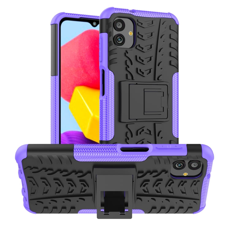 Gomma Texture TPU + Custodia per telefono PC con supporto, For vivo Y77, For Samsung Galaxy A04 / M13 5G, For Motorola Edge 2022