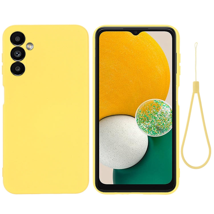 Custodia per telefono a copertura totale antiurto in silicone liquido tinta unita, For Realme C33, For Samsung Galaxy A14 5G, For Samsung Galaxy F13 4G, For Xiaomi Redmi A1+/Poco C50