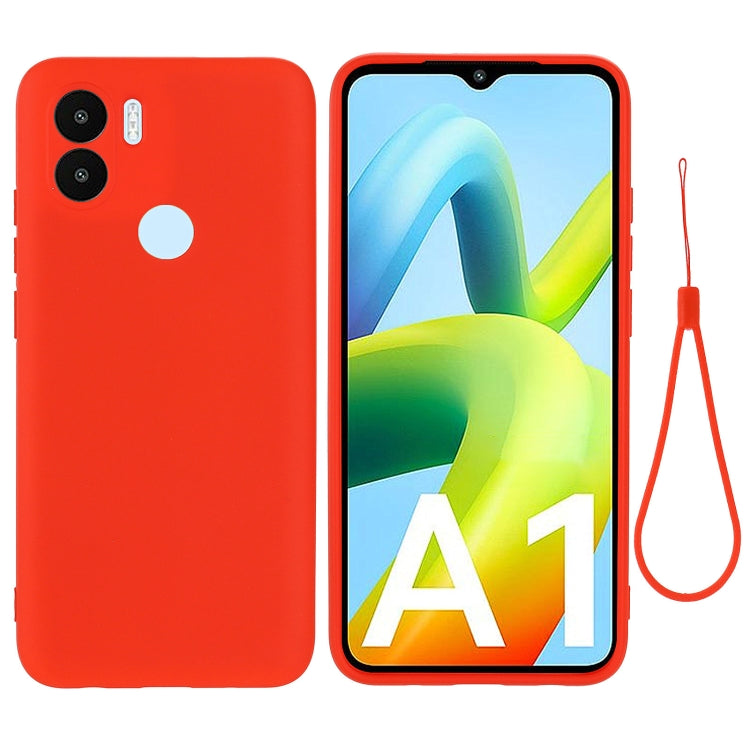 Custodia per telefono a copertura totale antiurto in silicone liquido tinta unita, For Realme C33, For Samsung Galaxy A14 5G, For Samsung Galaxy F13 4G, For Xiaomi Redmi A1+/Poco C50