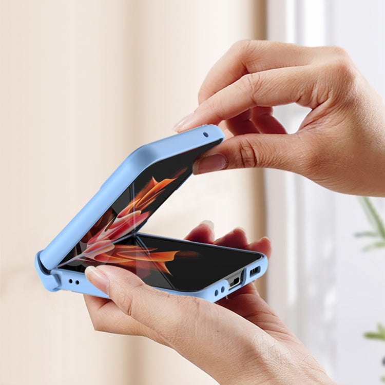 Custodia per telefono a copertura totale con cerniera pieghevole magnetica GKK con supporto ad anello, For Samsung Galaxy Z Flip4