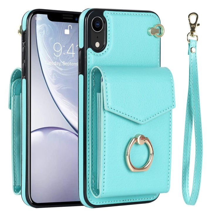 Custodia per telefono con slot per schede RFID con supporto ad anello, For iPhone XR, For iPhone XS Max, For Samsung Galaxy A33 5G, For Samsung Galaxy A51 5G