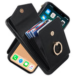 Custodia per telefono con slot per schede RFID con supporto ad anello, For iPhone XR, For iPhone XS Max, For Samsung Galaxy A33 5G, For Samsung Galaxy A51 5G