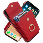 Custodia per telefono con slot per schede RFID con supporto ad anello, For iPhone XR, For iPhone XS Max, For Samsung Galaxy A33 5G, For Samsung Galaxy A51 5G