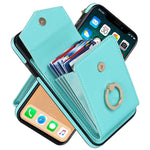 Custodia per telefono con slot per schede RFID con supporto ad anello, For iPhone XR, For iPhone XS Max, For Samsung Galaxy A33 5G, For Samsung Galaxy A51 5G