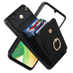 Custodia per telefono con slot per schede RFID con supporto ad anello, For iPhone XR, For iPhone XS Max, For Samsung Galaxy A33 5G, For Samsung Galaxy A51 5G