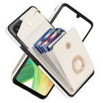 Custodia per telefono con slot per schede RFID con supporto ad anello, For iPhone XR, For iPhone XS Max, For Samsung Galaxy A33 5G, For Samsung Galaxy A51 5G