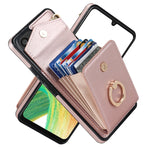 Custodia per telefono con slot per schede RFID con supporto ad anello, For iPhone XR, For iPhone XS Max, For Samsung Galaxy A33 5G, For Samsung Galaxy A51 5G
