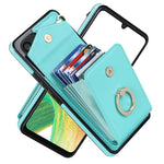 Custodia per telefono con slot per schede RFID con supporto ad anello, For iPhone XR, For iPhone XS Max, For Samsung Galaxy A33 5G, For Samsung Galaxy A51 5G