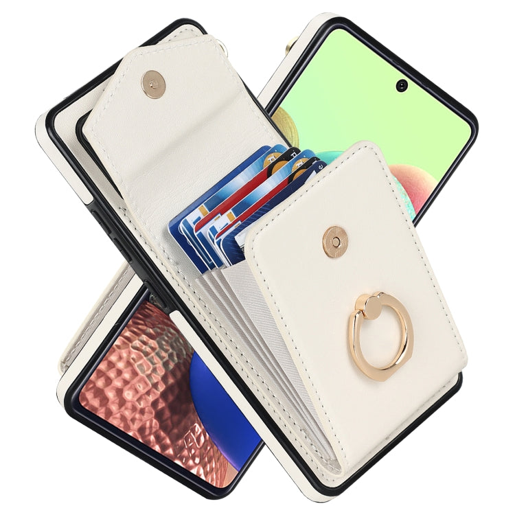 Custodia per telefono con slot per schede RFID con supporto ad anello, For iPhone XR, For iPhone XS Max, For Samsung Galaxy A33 5G, For Samsung Galaxy A51 5G