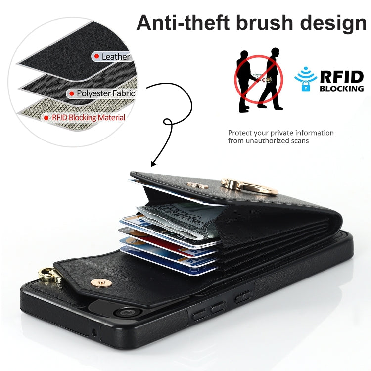 Custodia per telefono con slot per schede RFID con supporto ad anello, For Samsung Galaxy A53 5G, For Samsung Galaxy A71 5G, For Samsung Galaxy S20, For Samsung Galaxy S20 Ultra