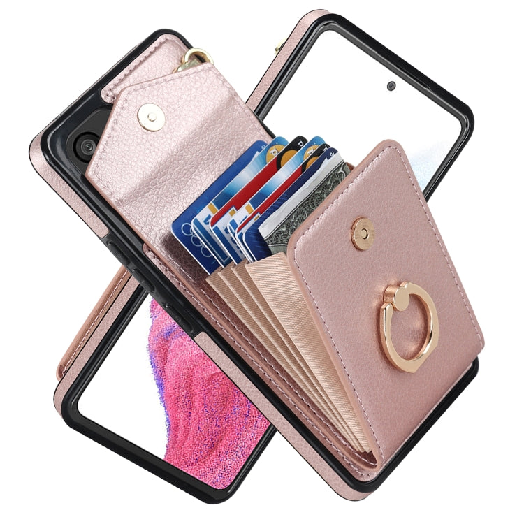 Custodia per telefono con slot per schede RFID con supporto ad anello, For Samsung Galaxy A53 5G, For Samsung Galaxy A71 5G, For Samsung Galaxy S20, For Samsung Galaxy S20 Ultra